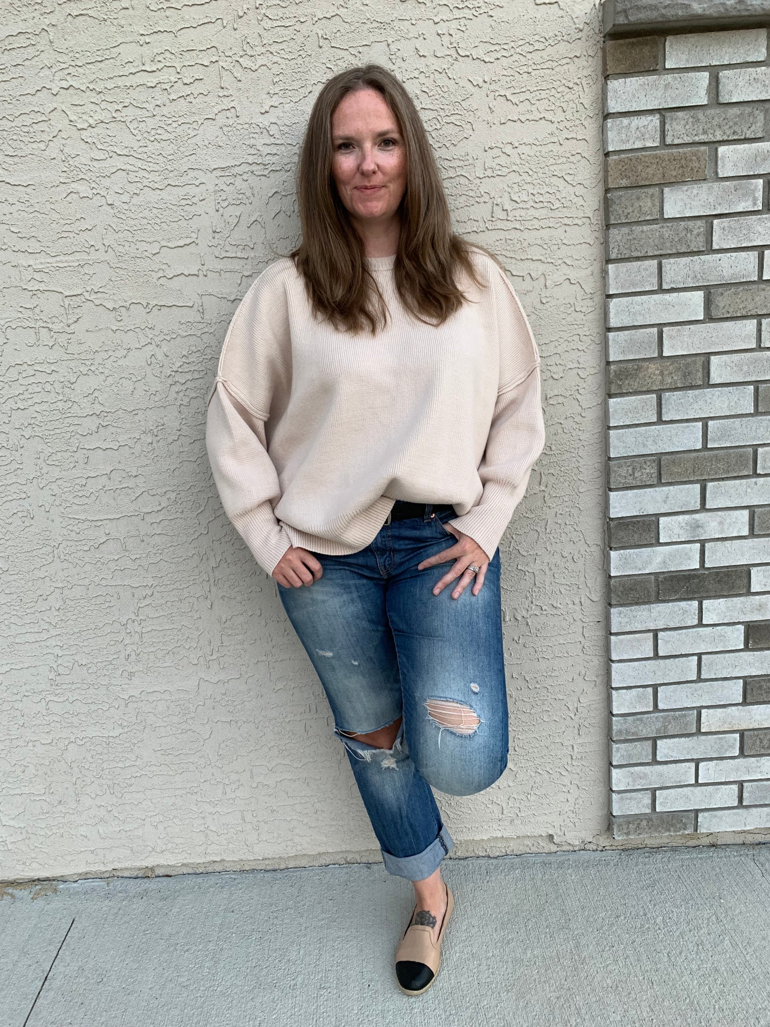 Arrow Slouchy Sweater