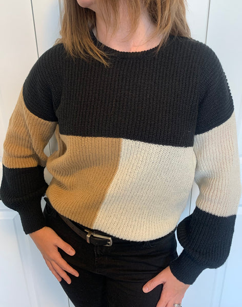 Fall Colour Block Sweater