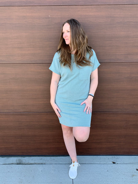 Summer Ribbed Tshirt Dress