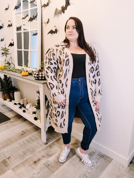 Harvest Leopard Long Cardigan