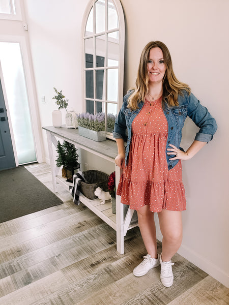 Polka Dot Tiered Dress